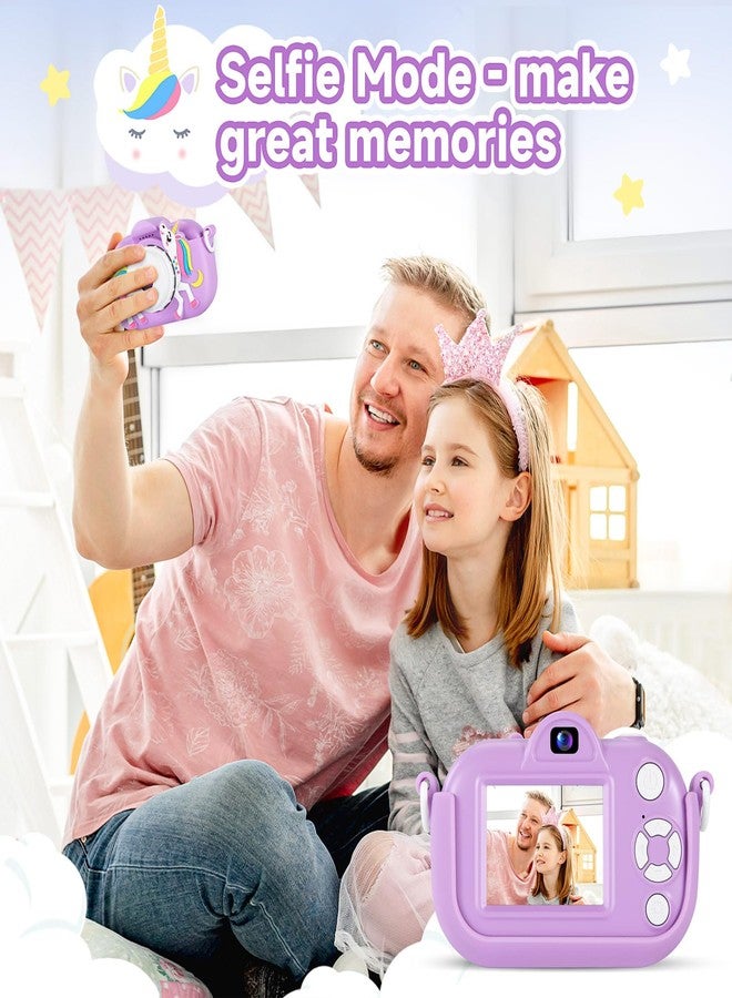 MAVOKIS Kids Camera Digital Camera for Age 3-8, 1080P Toddler Camera for Kid with 32GB SD Card, Toddler Girls Toys Age 6-9, Christmas Birthday Gifts for Children, Purple - Image 5